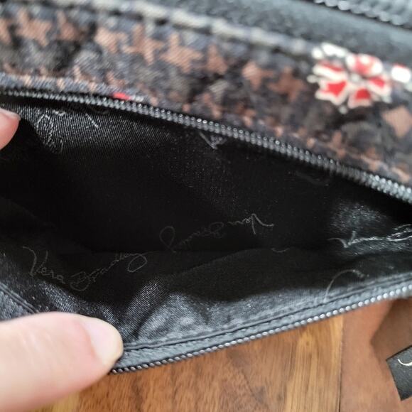 Vera Bradley Retired Patter Houndstooth Brown Wristlet Wallet - Picture 7 of 10